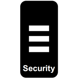 Custom security class label Velcro shoulder straps Security Supervisor 2 SKAB014 Custom security class label Velcro shoulder straps Security Supervisor 2 SKAB014